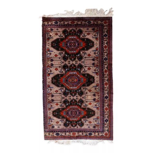 Vintage Caucasian Kazak Rug 123x213cm 1960s Marron