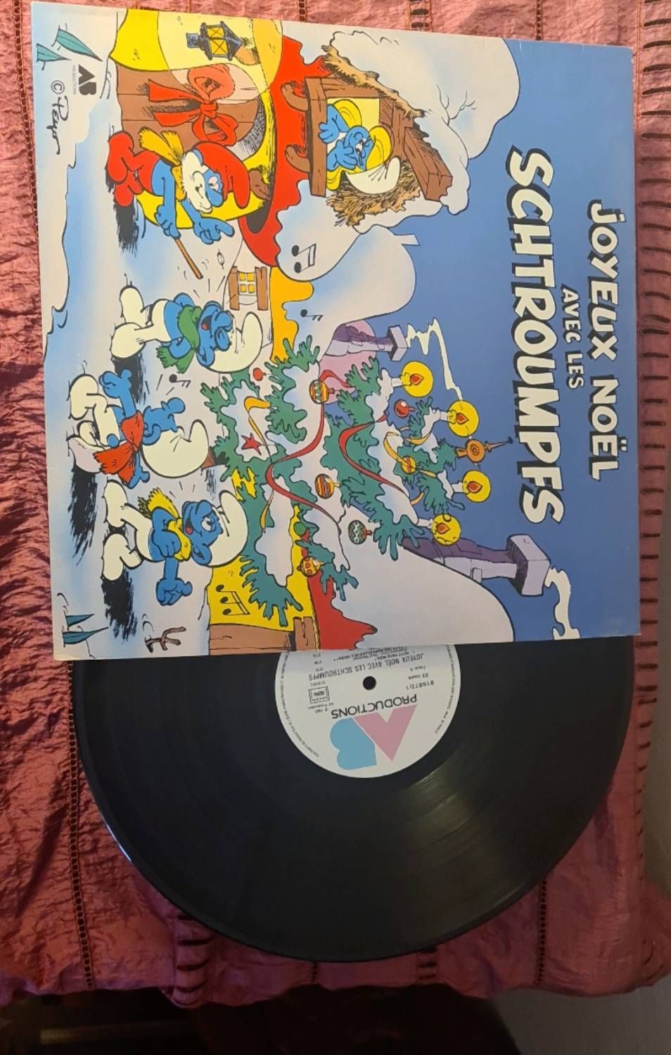 Vinyle 33 tours Joyeux Noël avec les Schtroumpfs | Rakuten