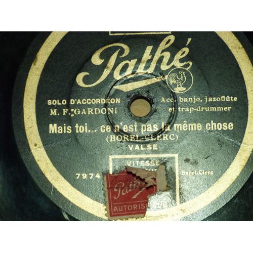 Vinyle 78 Tours : Solo D'accordeon  - F. Gardoni