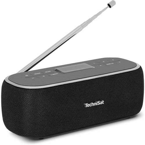 VIOLA BT 1 - enceinte Bluetooth portable avec radio numrique DAB+ (FM,horloge,minuterie,mmoire des favoris,cran LCD,fonction mains libres,AUX,batterie rechargeable,6W) noir/gris(Q53)