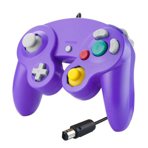 Violet - Manette De Jeu Filaire Usb Gamecube Pour Switch, Manette Ngc, Vibration Wii, Dterminer La Manette Pour Pc