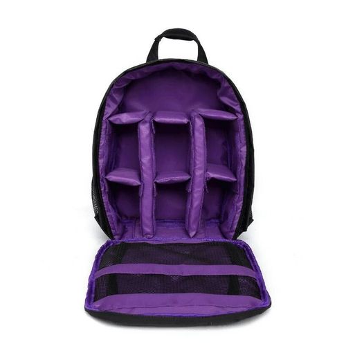 Violet Multi-fonctionnel Camra Extrieure Sac  Dos Vido Numrique paule Camra Sac tanche Camra Photo Sac Cas pour DSLR 