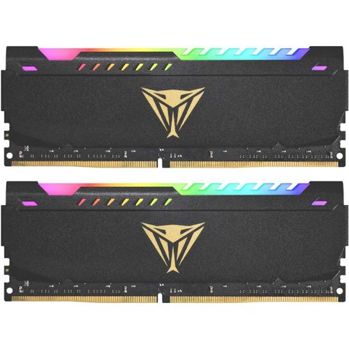Viper Elite DDR4 3200 MHz 16GB (2x8Go) C18 Kit de Mmoire Haute Performance Eclairage LED RGB - Noir