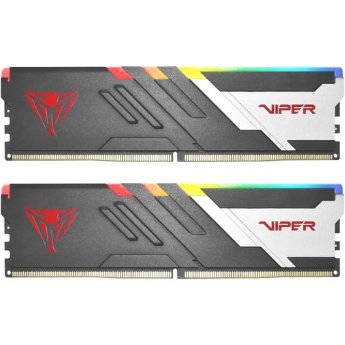 Viper Venom RGB DDR5 32 Go (2 x 16 Go) 6400 MHz UDIMM Kit de mmoire de Jeu de Bureau - PVVR532G640C32K