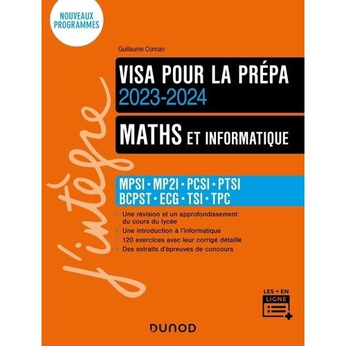 Maths Et Informatique - Mpsi - Mp2i - Pcsi - Ptsi - Bcpst - Ecs    Format Grand Format 