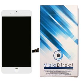 ecran LCD sur chassis VisioDirect Ecran complet pour iPhone 8 blanc vitre tactile 