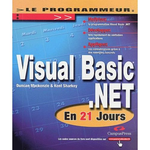 Visual Basic - Net En 21 Jours   de Mackenzie Duncan  Format Broch 