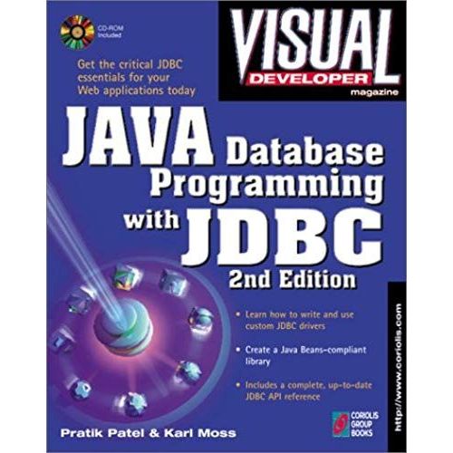 Visual Developer Java Database Programming With Jdbc, 2nd Edition: The Essentials For Developing Databases For Internet And Intranet Applications   de Karl Moss  Format Broch 