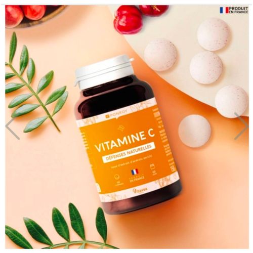 Vitamine C A Base D Acerola Bio . Flacon De 60 Comprims