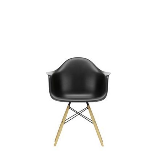 Vitra - Daw Entirement Rembourre - rable Jaune - Hopsak - Noir - Cuir Noir - Noir Fonc Re - Noir