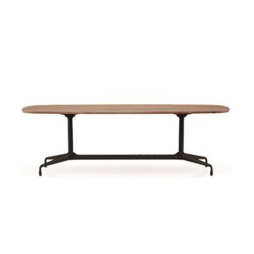 Vitra - Eames Segmented Table Dining Bootsform - Noyer AmRicain Massif, Huil - Noir Profond - 240 Cm  - Marron