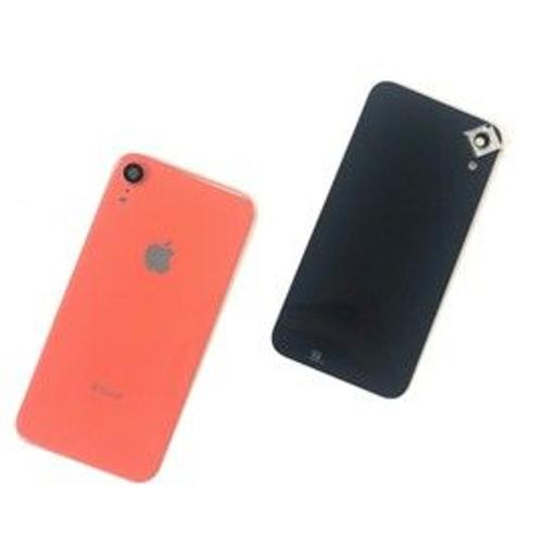 Vitre Arrire Apple Iphone Xr Rose Corail Coque Capot Cache Batterie Dos