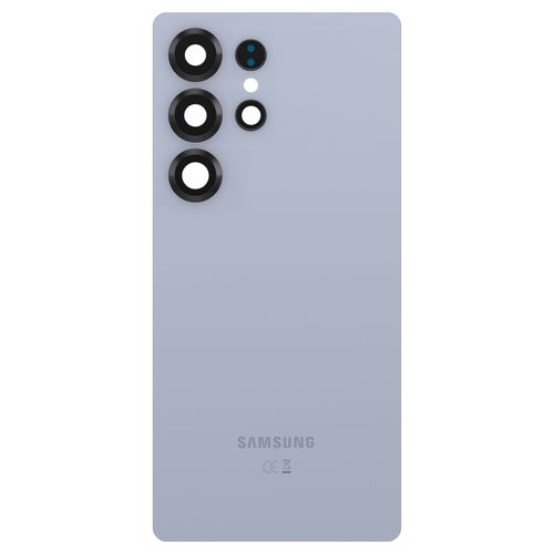 Vitre arrire pour Samsung Galaxy S25 Ultra Original Service Pack Samsung Bleu