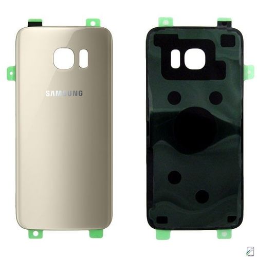 Vitre Arrière Pour Samsung Galaxy S7 Edge - Or | Rakuten