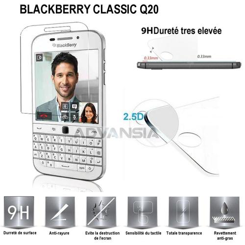Vitre Protection D'ecran En Verre Tremp Incassable Tempered Glass - Blackberry Classic Q20