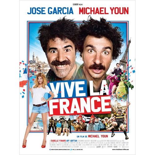 Vive La France - Vritable Affiche De Cinma Plie - Format 120x160 Cm - De & Avec Michal Youn Avec Jos Garcia, Isabelle Funaro, Ary Abittan, Jrme Commandeur, Vincent Moscato - 2013