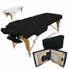 Vivezen - Table de massage 13 cm pliante 2 zones en bois avec
