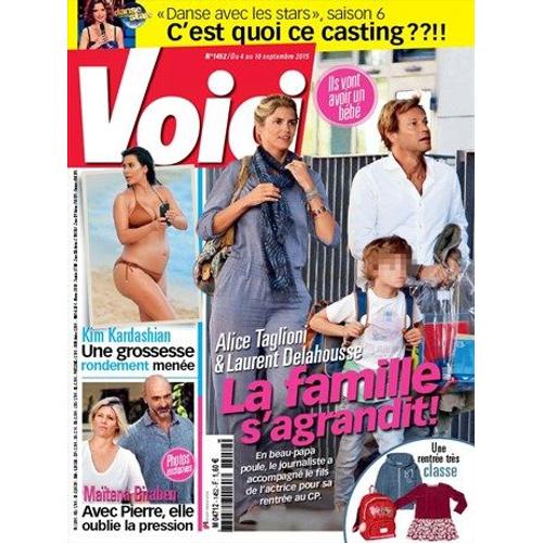 Voici N 1452 - 4 Septembre 2015 - Alice Taglioni & Delahousse Kim Kardashian Matena Biraben