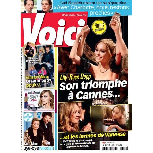 Voici N 1489 - 20 Mai 2016 - Lily-Rose Depp Emmanuel Macron Gad Elmaleh & Charlotte