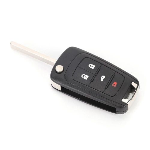 Voiture 4 Bouton Flip Tlcommande Porte-Cls tui Coquille Couverture Noir De Remplacement Pour Chevrolet