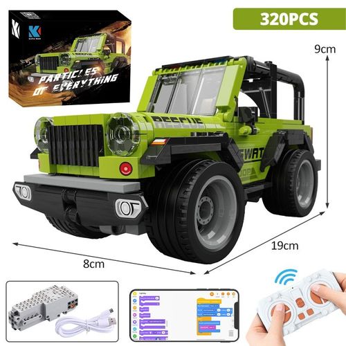 Voiture Avec Bote - Blocs De Construction De Voiture De Course Tout-Terrain, Programmation  Distance Par Application, Vhicule Rc Technique, Camion Moc, Briques, Jouets Cadeaux