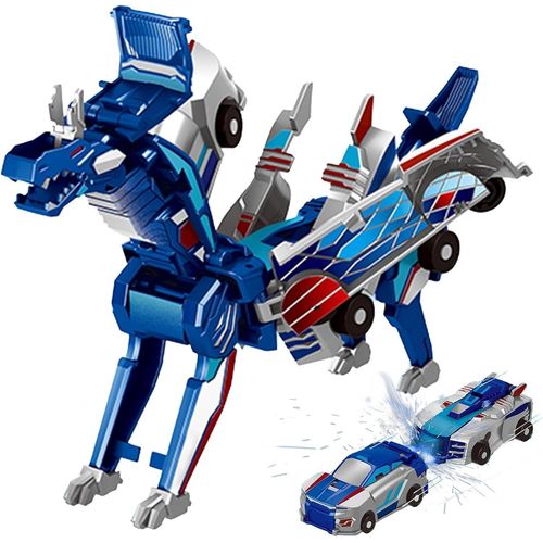 Voiture Enfant 2 3 4 5 6 Ans, Transformable de Jouet Robot Dforme, 2 Pices Magnebot Voiture Combine Dformation Collisio[2519]