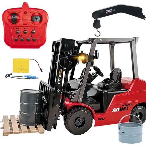 Voiture jouet tlcommande sans fil, Alliage, Grue, Modle lectrique, Son et lumire, Simulation 11 voies, 2.4G, 8,5