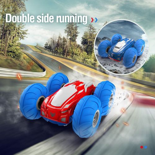 Voiture Rc 2.4g Pour Enfant, Cadeau Pour La Journe De L'enfance, Cascade Rapide, Robot Tlcommand, Jouet Avec Tlcommande, 360 Degrs