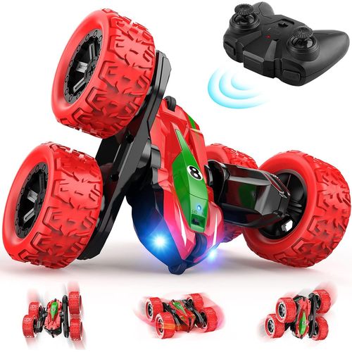 Voiture Telecommand 4x4 Tlcommande Tout Terrain Double Face Rotation  360 Degrs Jeu Extrieur Enfant Camion Radiocommande Rc Car Jouet Garon Ado Cadeau Nol Anniversaire 3 4 5 6 7 8 Ans