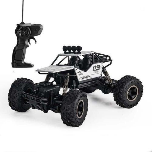 Voiture Tlcommande 4x4 Enfant Tout-Terrain Argente Anti-Choc Haute Performance Argent YONIS