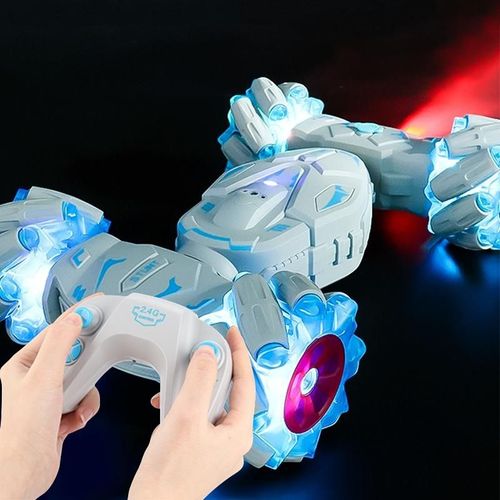 Voiture Tlcommande Cascade 2 Modes Musique Lumire Dformation 20 Min Utilisation Bleu YONIS