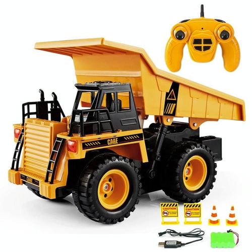 Voiture Tlcommande Enfant Simulation Camion Benne Jaune Tlcommande 2.4G YONIS