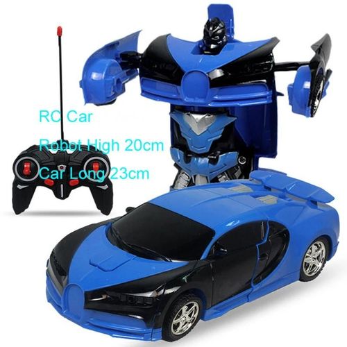 Voiture tlcommande - Jouet de voiture tlcommand pour garons, Robot de transformation, Vhicule de conduite sportive, Dformation  une touche, 1:18, 24cm, RC, 2 en 1, F04
