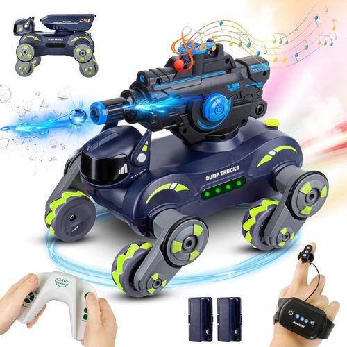 Voiture tlcommande pour enfants-4WD 2,4 GHz-Gesture Sensing Stunt Rotation  360-Avec musique,lumire et spray-Convient aux enfants de 6  12 ans-Vert