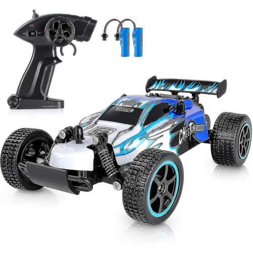 Voiture Tlcommande Pour Garons Voiture De Course Radiocommande  Grande Vitesse Avec 2 Batteries Rechargeables Voitures Radiocommandes Tout Terrain 1/20 2 Roues Motrices Pour 6  12 Ans