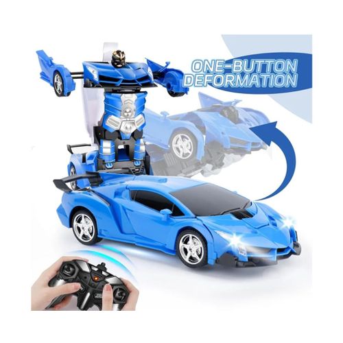 Voiture Tlcommande Qui Se Transforme En Robot Transformer. Fonctionne Avec 2 Piles Aa Non Incluse Pour La Tlcommande