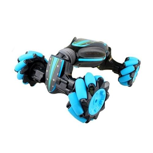 Voiture Tlcommande Sensible Aux Gestes Avec Lumires Et Musique Off-Road Stunt Bleu YONIS
