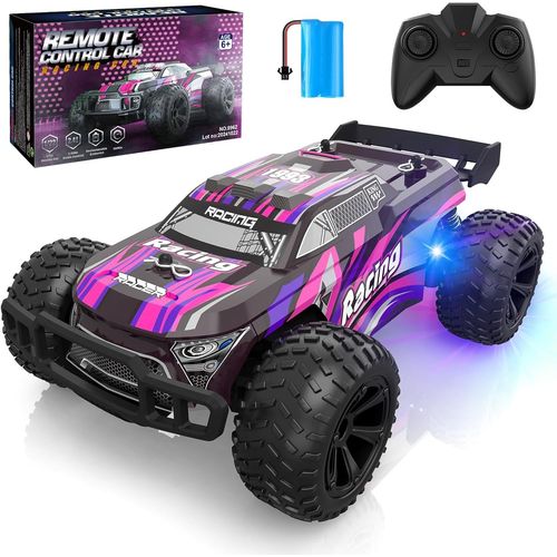 Voiture Tlcommande Tout Terrain,2.4ghz Voiture Radiocommande De Course Rechargeable Rc Vhicule Jouet Garon Fille 6 7 8 9 10 11 12 Ans Jeux Exterieur Intrieur Cadeau Enfant Anniversaire Nol