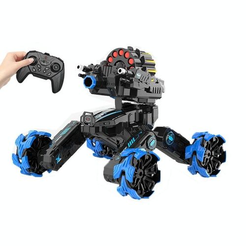 Voiture Tlcommande Ultra Rapide Avec Effets Spciaux Et Commande Gestuelle Bleu YONIS