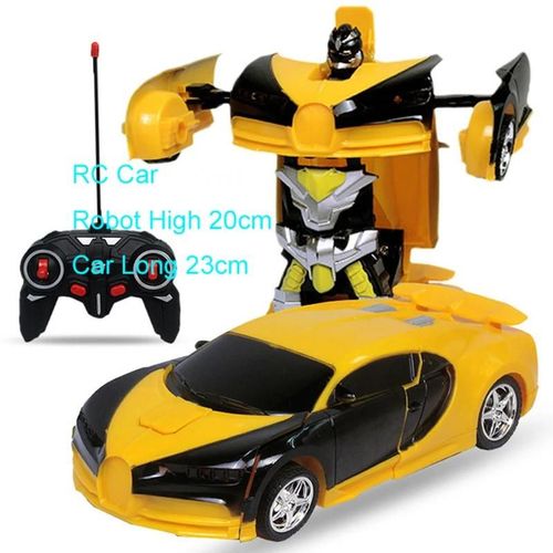 Voiture tlcommande - Voiture Robot De Transformation 2 En 1, 1:18, 24cm, Rc, Voiture De Sport, Vhicule De Conduite, Dformation  Une Touche, Tlcommande, Jouet Pour Garons F04