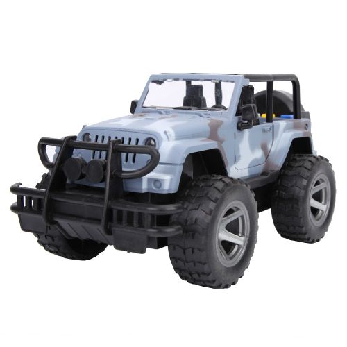 Voiture Tout-Terrain A Inertie Pour Enfants, Modele Jeep, Jouets De Developpement Pour Bebes (Bleu Camouflage)