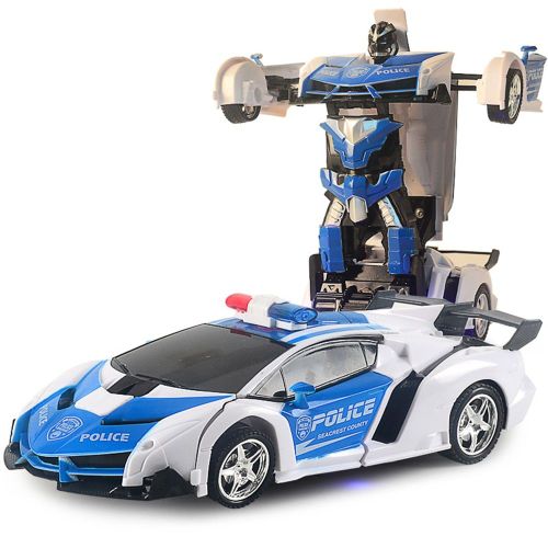 Voitures Rc 24cm 1:18 Avec Dtection De Geste, Voiture De Police, Robot De Dformation, Tlcommande, Vhicule De Sport, Jouet Pour Enfants Garon C02