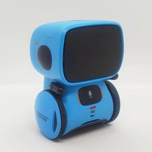 Voix anglaise B - Smart Interactive Robot Toy Intelligent Robot with Voice Controlled Touch Sensor Speech Recognition Robotics for Kids Boys Girls