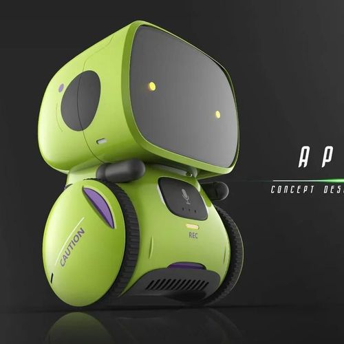 Voix anglaise G - Smart Interactive Robot Toy Intelligent Robot with Voice Controlled Touch Sensor Speech Recognition Robotics for Kids Boys Girls
