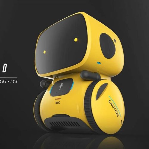 Voix anglaise Y - Smart Interactive Robot Toy Intelligent Robot with Voice Controlled Touch Sensor Speech Recognition Robotics for Kids Boys Girls