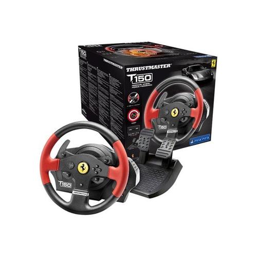 Thrustmaster T150 - Ferrari Edition - Ensemble Volant Et Pdales - Filaire - Pour Pc, Sony Playstation 3, Sony Playstation 4