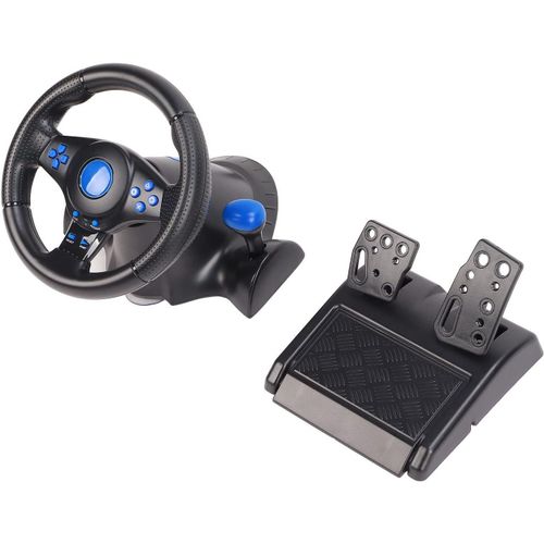 Volant De Jeu, Rotatif  180 Avec Retour De Vibration Rel, Volant De Jeu De Course Usb Programmable Avec Pdale  Ressort, Plug And Play Pour Ps4, Pour Ps3, Pour Xbox One, Pour Xbox 360