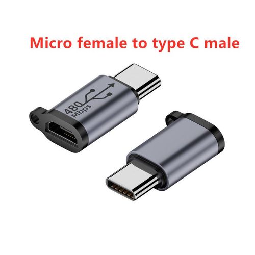 VopeC-Adaptateur de connecteur femelle vers mini USB/type C vers micro USB/femelle vers type C- Micro to Type C