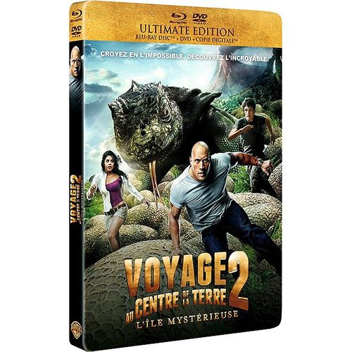 Voyage au centre de la Terre 2 l'île mystérieuse Ultimate Edition boîtier SteelBook Combo