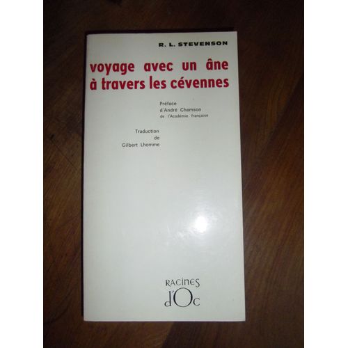 Voyage Avec Un ne  Travers Les Cvennes   de robert louis stevenson